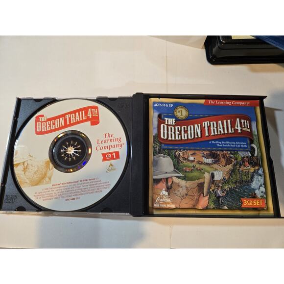 Oregon Trail: 4th Edition PC 1999 The Learning Company 3 CD Set Vintage - Picture 3 of 4